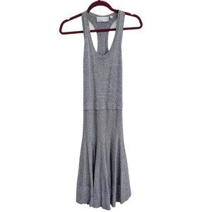 ALC Sleeveless Razor back tank skater dress flare rayon heather gray sz xs